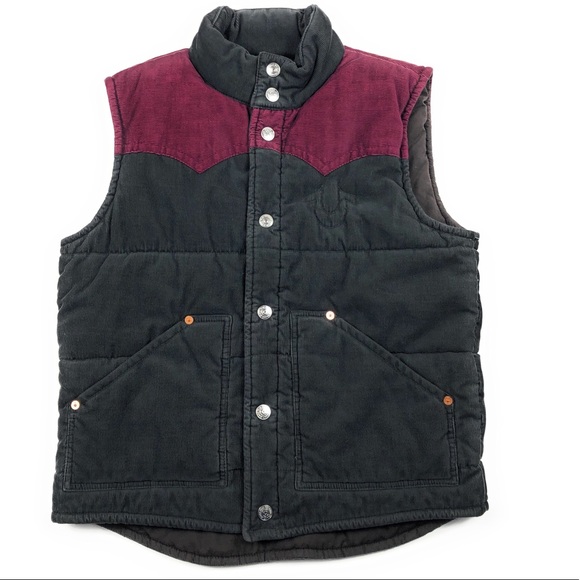 True Religion Other - True Religion Carter Corduroy Puffer Gray Vest